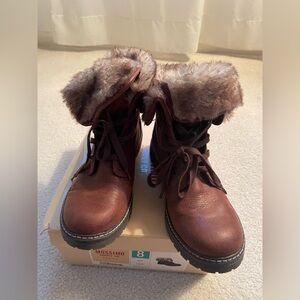 Mossimo Supply Company brown ankle boots women’s size 8